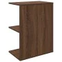 Mesita de noche madera de ingeniería marrón roble 46,5x29x61 cm by , Nightstands - Ref: Foro24-858662, Price: 37,24 €, Discou...