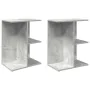 Mesitas de noche 2 uds contrachapada gris hormigón 46,5x29x61cm de , Mesitas de noche - Ref: Foro24-858657, Precio: 56,18 €, ...