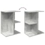 Mesitas de noche 2 uds contrachapada gris hormigón 46,5x29x61cm de , Mesitas de noche - Ref: Foro24-858657, Precio: 56,18 €, ...