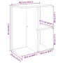 Mesitas de noche 2 uds contrachapada gris hormigón 46,5x29x61cm de , Mesitas de noche - Ref: Foro24-858657, Precio: 56,18 €, ...