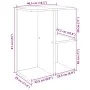 Mesita noche 2 uds madera ingeniería roble Sonoma 46,5x29x61 cm by , Nightstands - Ref: Foro24-858655, Price: 56,18 €, Discou...