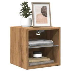 Muebles TV de pared luces LED 2 uds roble artisian 30x28,5x30cm de , Muebles TV - Ref: Foro24-857675, Precio: 43,48 €, Descue...