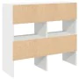 Zapateros 2 uds apilables blanco 89,5x30x40 cm de , Organizadores de vestidores y perchas de barra - Ref: Foro24-858840, Prec...