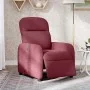 Sillón reclinable eléctrico tela rojo tinto de , Sillones - Ref: Foro24-3302955, Precio: 232,11 €, Descuento: %