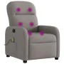 Sillón de masaje reclinable de tela gris taupé de , Sillones - Ref: Foro24-4015539, Precio: 208,77 €, Descuento: %