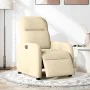 Sillón reclinable eléctrico de tela crema de , Sillones - Ref: Foro24-3302960, Precio: 233,17 €, Descuento: %