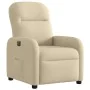 Sillón reclinable eléctrico de tela crema de , Sillones - Ref: Foro24-3302960, Precio: 233,17 €, Descuento: %