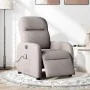Sillón reclinable de masaje eléctrico tela gris taupe de , Sillones - Ref: Foro24-3302969, Precio: 263,59 €, Descuento: %
