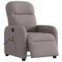 Sillón reclinable de masaje eléctrico tela gris taupe de , Sillones - Ref: Foro24-3302969, Precio: 263,59 €, Descuento: %