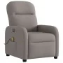 Sillón reclinable de masaje eléctrico tela gris taupe de , Sillones - Ref: Foro24-3302969, Precio: 263,59 €, Descuento: %