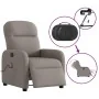 Sillón reclinable de masaje eléctrico tela gris taupe de , Sillones - Ref: Foro24-3302969, Precio: 263,59 €, Descuento: %