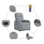 Sillón reclinable de masaje eléctrico tela gris claro von , Sessel - Ref: Foro24-3302962, Preis: 251,55 €, Rabatt: %