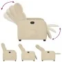 Sillón reclinable de tela crema de , Sillones - Ref: Foro24-4015530, Precio: 178,62 €, Descuento: %