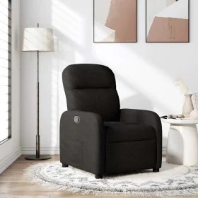Sillón reclinable de tela negro by , Armchairs - Ref: Foro24-4015524, Price: 192,92 €, Discount: %