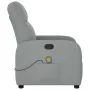 Sillón reclinable de masaje de tela gris claro de , Sillones - Ref: Foro24-4015532, Precio: 199,27 €, Descuento: %