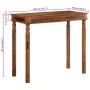 Mesa alta de madera maciza de acacia 120x60x107 cm de , Mesas de cocina y de comedor - Ref: Foro24-4102367, Precio: 251,17 €,...