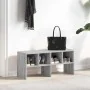 Zapatero apilable gris sonoma 89,5x30x40 cm de , Organizadores de vestidores y perchas de barra - Ref: Foro24-858849, Precio:...