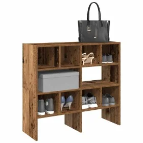 Zapateros 2 uds apilables madera vieja 89,5x30x40 cm de , Organizadores de vestidores y perchas de barra - Ref: Foro24-858854...