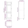Mueble de cocina Porto de madera contrachapada gris hormigón de , Armarios de cocina - Ref: Foro24-854111, Precio: 206,52 €, ...