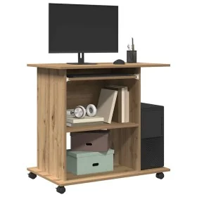 Mesa ordenador madera contrachapada roble artesanal 80x50x75cm by , Desks - Ref: Foro24-856053, Price: 79,96 €, Discount: %