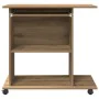 Mesa ordenador madera contrachapada roble artesanal 80x50x75cm de , Escritorios - Ref: Foro24-856053, Precio: 79,96 €, Descue...