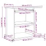 Mesa ordenador madera contrachapada roble artesanal 80x50x75cm de , Escritorios - Ref: Foro24-856053, Precio: 79,96 €, Descue...