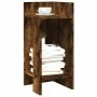 Mesas auxiliares 2 uds con estante ahumado roble 25,5x27x60 cm by , Side tables - Ref: Foro24-858551, Price: 39,53 €, Discoun...