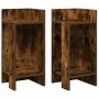 Mesas auxiliares 2 uds con estante ahumado roble 25,5x27x60 cm by , Side tables - Ref: Foro24-858551, Price: 39,53 €, Discoun...