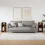 Mesas auxiliares 2 uds con estante ahumado roble 25,5x27x60 cm by , Side tables - Ref: Foro24-858551, Price: 39,53 €, Discoun...