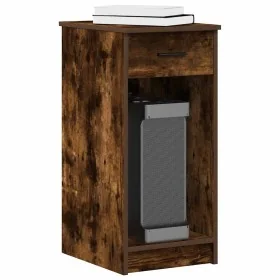 Torre de ordenador con cajón roble ahumado 35x45x77 cm by , Desks - Ref: Foro24-858744, Price: 56,75 €, Discount: %