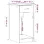 Torre de ordenador con cajón roble marrón 35x45x77 cm de , Escritorios - Ref: Foro24-858746, Precio: 55,07 €, Descuento: %