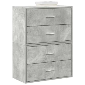 Armarios con 2 cajones 2 uds gris hormigón 60x31x40 cm by , Drawers - Ref: Foro24-858828, Price: 94,34 €, Discount: %