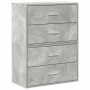 Armarios con 2 cajones 2 uds gris hormigón 60x31x40 cm de , Cajoneras - Ref: Foro24-858828, Precio: 94,34 €, Descuento: %