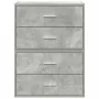 Armarios con 2 cajones 2 uds gris hormigón 60x31x40 cm de , Cajoneras - Ref: Foro24-858828, Precio: 94,34 €, Descuento: %