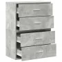 Armarios con 2 cajones 2 uds gris hormigón 60x31x40 cm de , Cajoneras - Ref: Foro24-858828, Precio: 94,34 €, Descuento: %