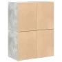 Armarios con 2 cajones 2 uds gris hormigón 60x31x40 cm de , Cajoneras - Ref: Foro24-858828, Precio: 94,34 €, Descuento: %