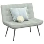 Banco de terciopelo gris claro 110x74x84 cm de , Bancos - Ref: Foro24-4012337, Precio: 167,50 €, Descuento: %