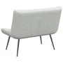 Banco de terciopelo gris claro 110x74x84 cm de , Bancos - Ref: Foro24-4012337, Precio: 167,50 €, Descuento: %