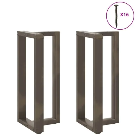 Patas de mesa bar forma T 2 uds acero natural 40x35x(90-91)cm de , Patas para mesas - Ref: Foro24-4013075, Precio: 127,86 €, ...