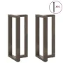 Patas de mesa bar forma T 2 uds acero natural 40x35x(90-91)cm de , Patas para mesas - Ref: Foro24-4013075, Precio: 127,86 €, ...