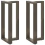 Patas de mesa bar forma T 2 uds acero natural 40x35x(90-91)cm de , Patas para mesas - Ref: Foro24-4013075, Precio: 127,86 €, ...