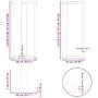 Patas de mesa bar forma T 2 uds acero natural 40x35x(90-91)cm de , Patas para mesas - Ref: Foro24-4013075, Precio: 127,86 €, ...