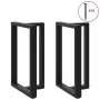 Patas de mesa de bar forma T 2 uds acero negro 60x35x(90-91) cm de , Patas para mesas - Ref: Foro24-4013080, Precio: 160,86 €...