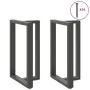 Patas de mesa bar forma T 2 uds acero antracita 60x35x(90-91)cm de , Patas para mesas - Ref: Foro24-4013082, Precio: 154,53 €...