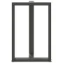 Patas de mesa bar forma T 2 uds acero antracita 60x35x(90-91)cm de , Patas para mesas - Ref: Foro24-4013082, Precio: 154,53 €...