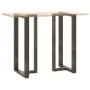 Patas mesa bar forma T 2 uds acero natural 60x35x(110-111) cm de , Patas para mesas - Ref: Foro24-4013107, Precio: 159,68 €, ...