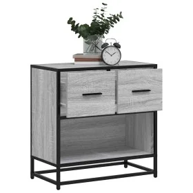 Mesita de noche sonoma gris 60x31x60 cm madera contrachapada de , Mesitas de noche - Ref: Foro24-848697, Precio: 65,62 €, Des...