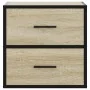 Mesitas de noche de pared 2 unidades roble Sonoma 40x31x39,5 cm de , Mesitas de noche - Ref: Foro24-848727, Precio: 78,95 €, ...