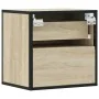 Mesitas de noche de pared 2 unidades roble Sonoma 40x31x39,5 cm de , Mesitas de noche - Ref: Foro24-848727, Precio: 78,95 €, ...