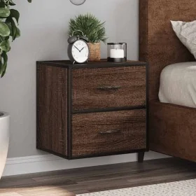 Mesitas de noche pared 2 uds color roble marrón 40x31x39,5 cm by , Nightstands - Ref: Foro24-848733, Price: 82,04 €, Discount: %